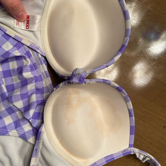 Purple checkered bikini set - Picture 4 of 5